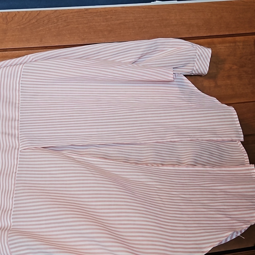 1. STATE Boyfriend Pink Stripe Shirt in EUC - Picture 5 of 8
